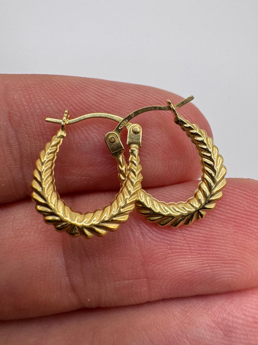 9ct gold Creole earrings