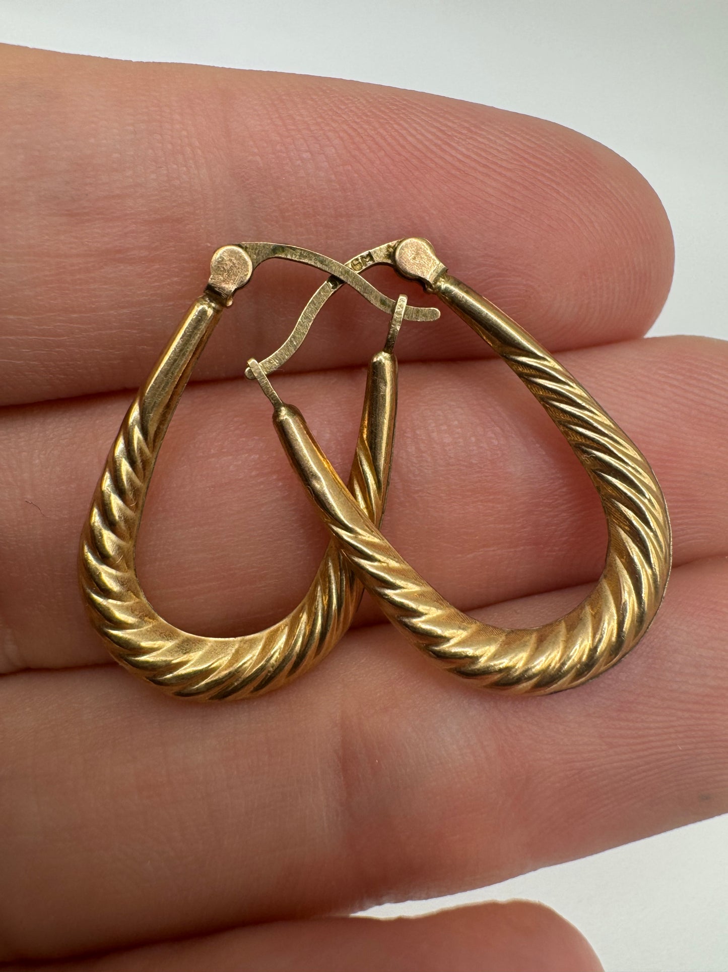 9ct gold Creole earrings