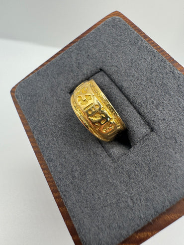 Antique 18ct gold mizpah ring