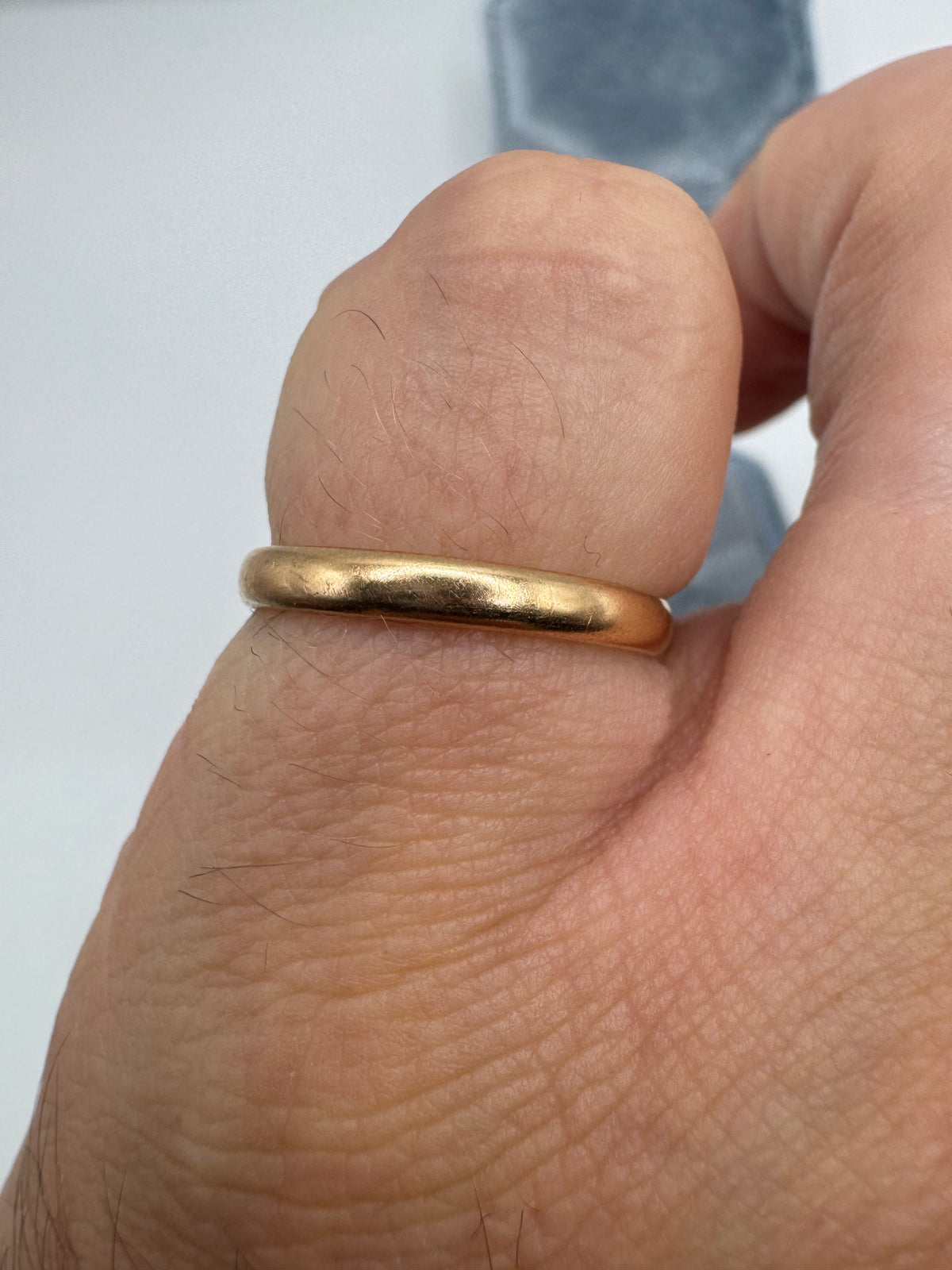9ct rose gold band