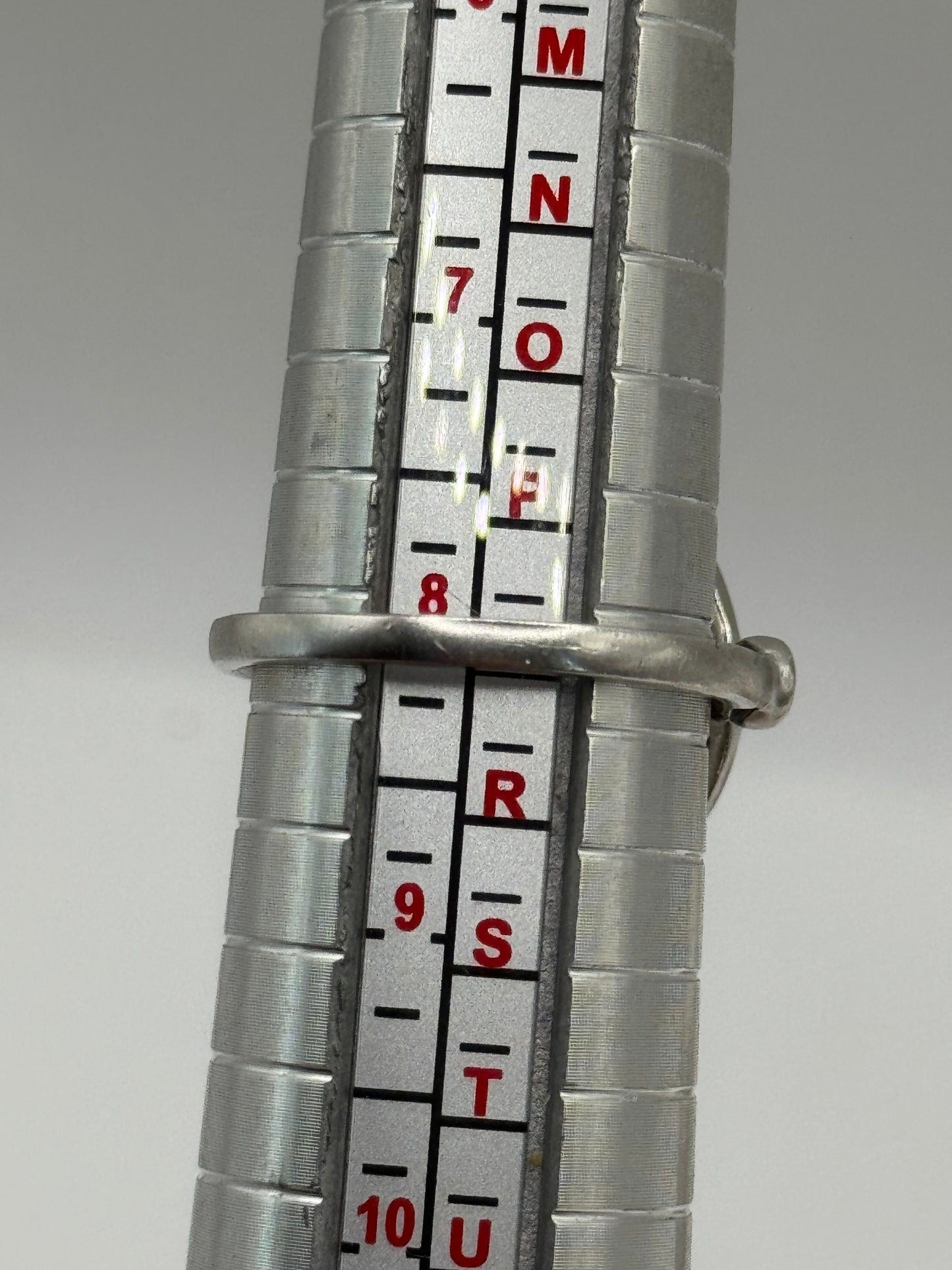 Silver enamelled diamond ring
