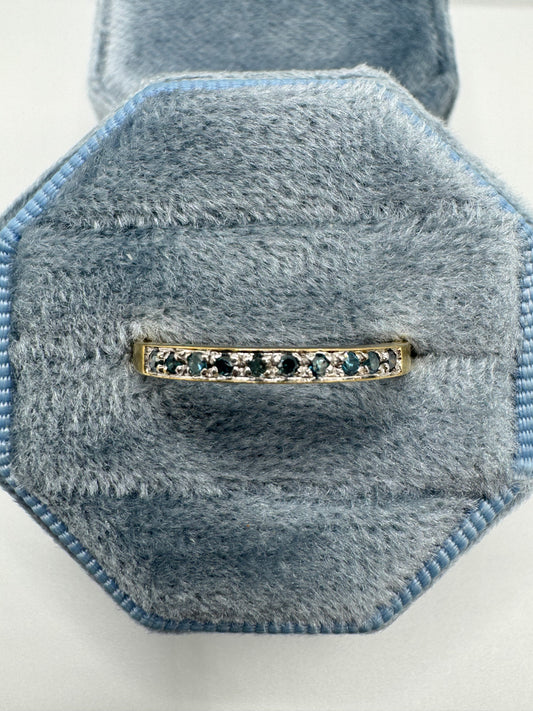 9ct gold 10 point diamond ring