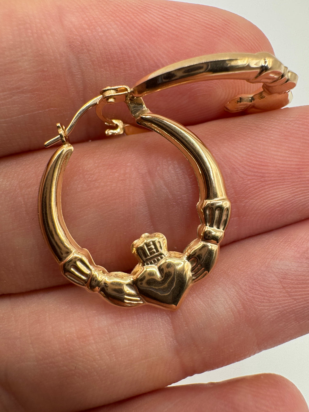 9ct gold Creole earrings