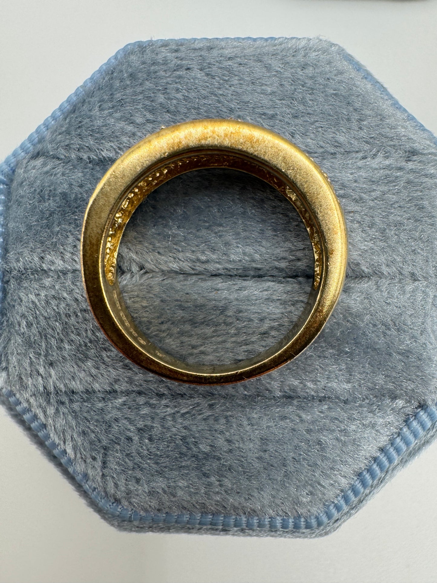 9ct gold diamond knot ring