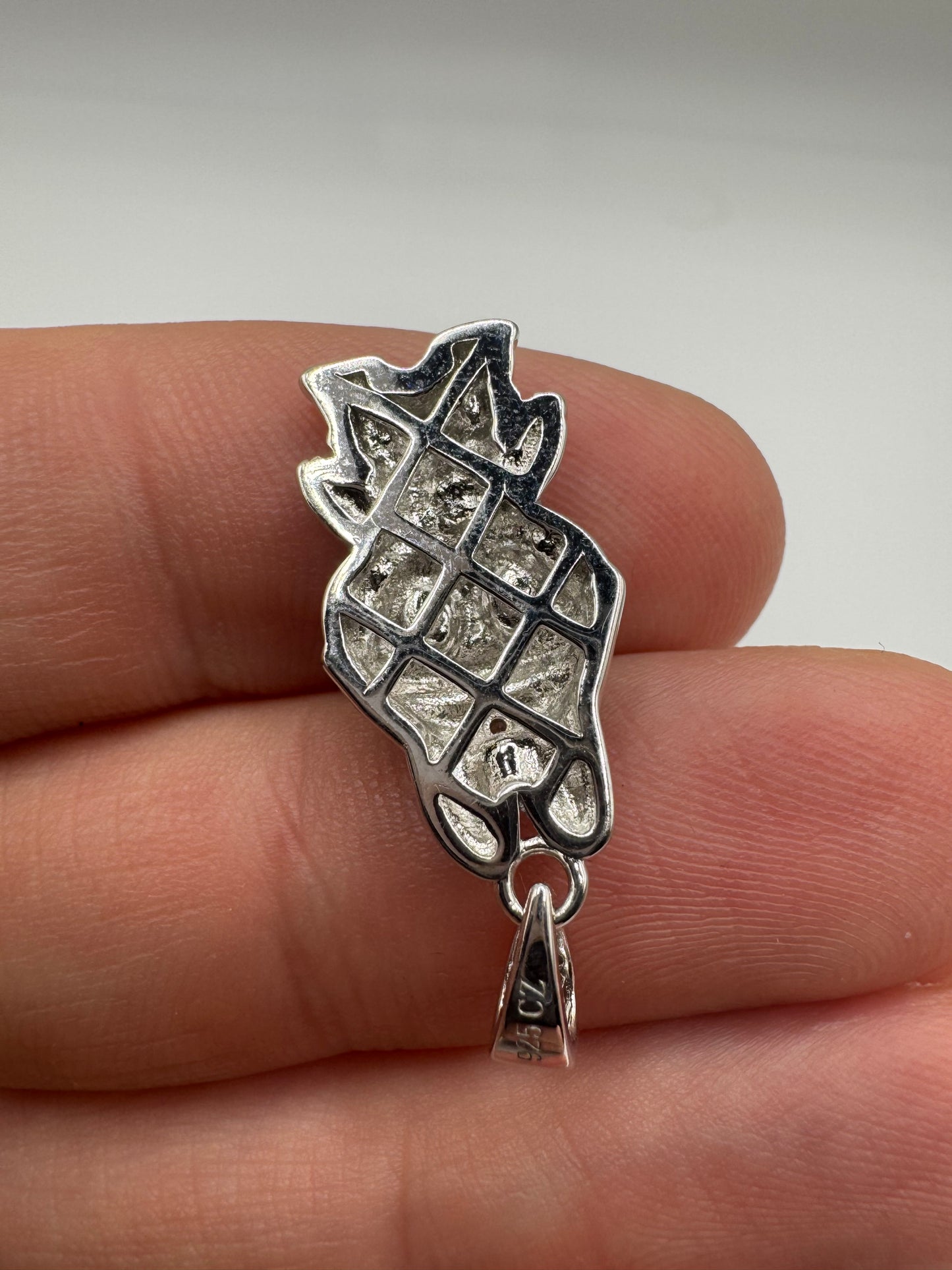 Silver enamelled character charm