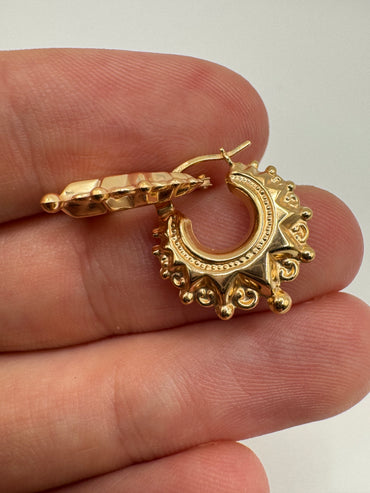 9ct gold Creole earrings