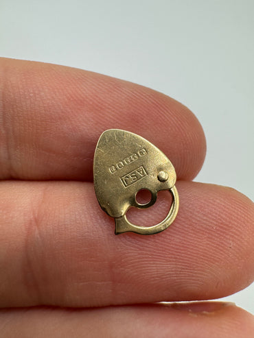 9ct gold padlock 40
