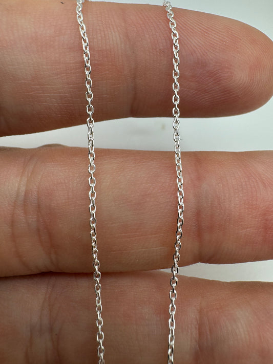 Silver cable link chain 1 20”