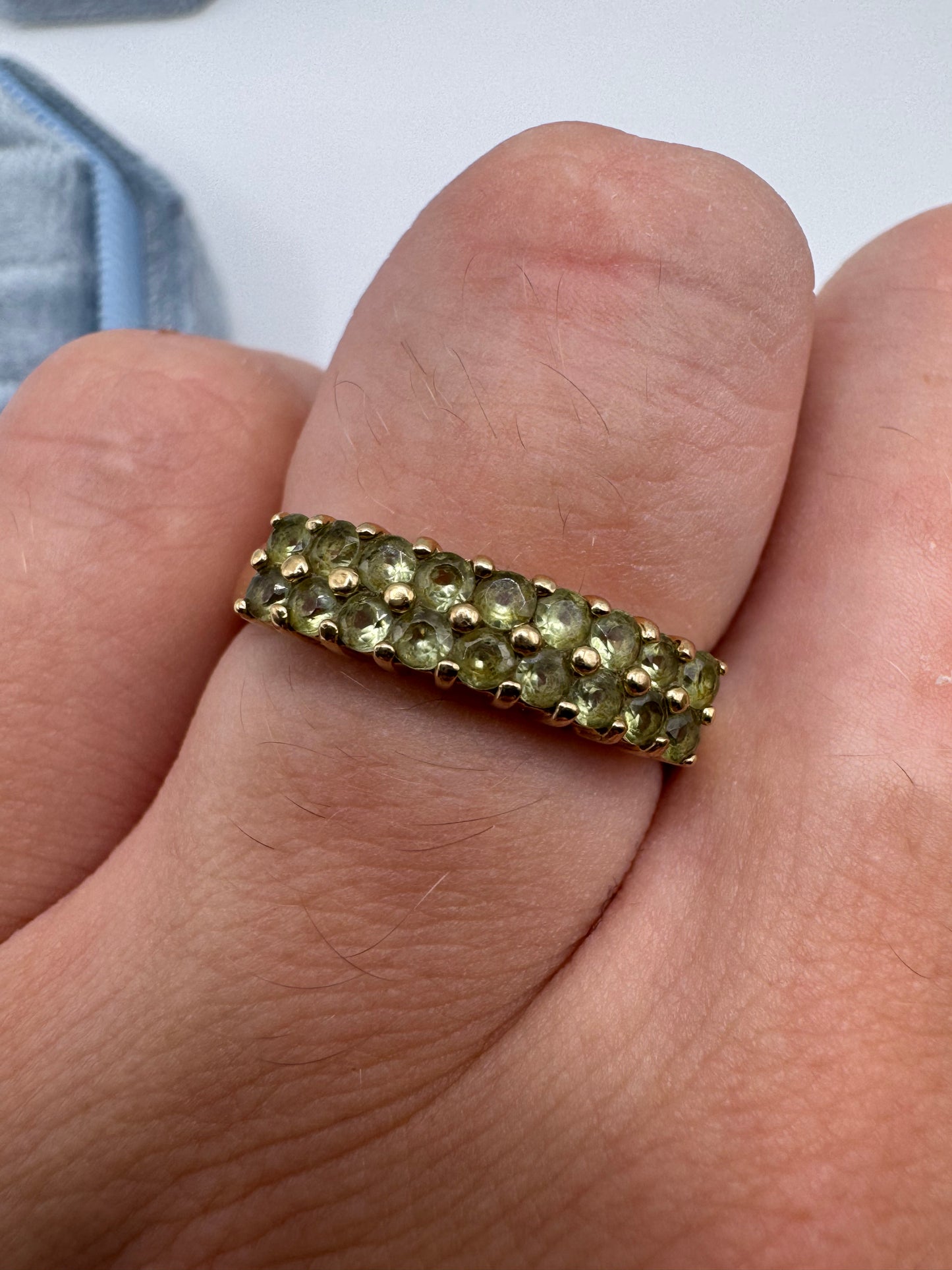 9ct gold quartz cluster ring