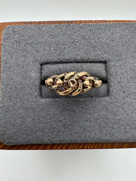 9ct gold keepers ring