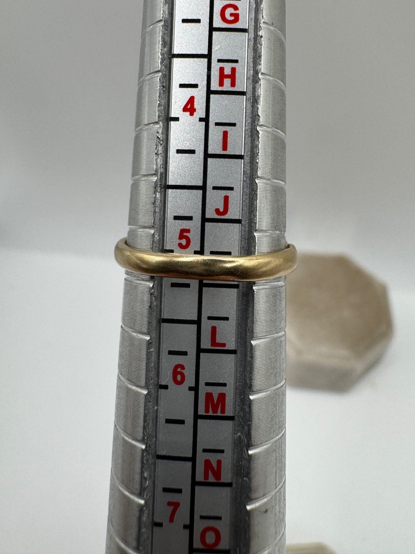 9ct gold blue john ring