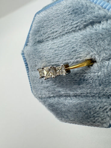 9ct gold 33 point diamond ring