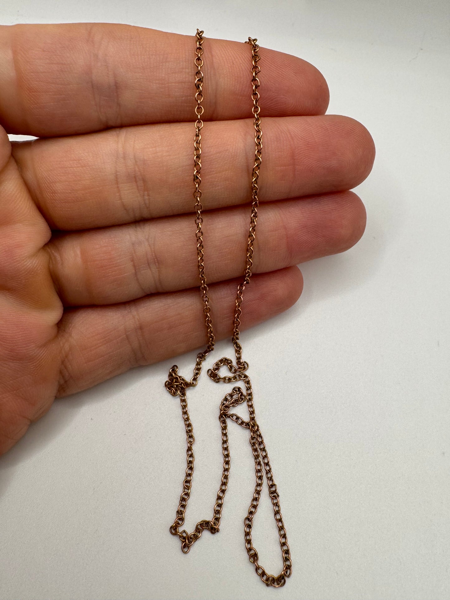 Antique 9ct rose gold chain 4