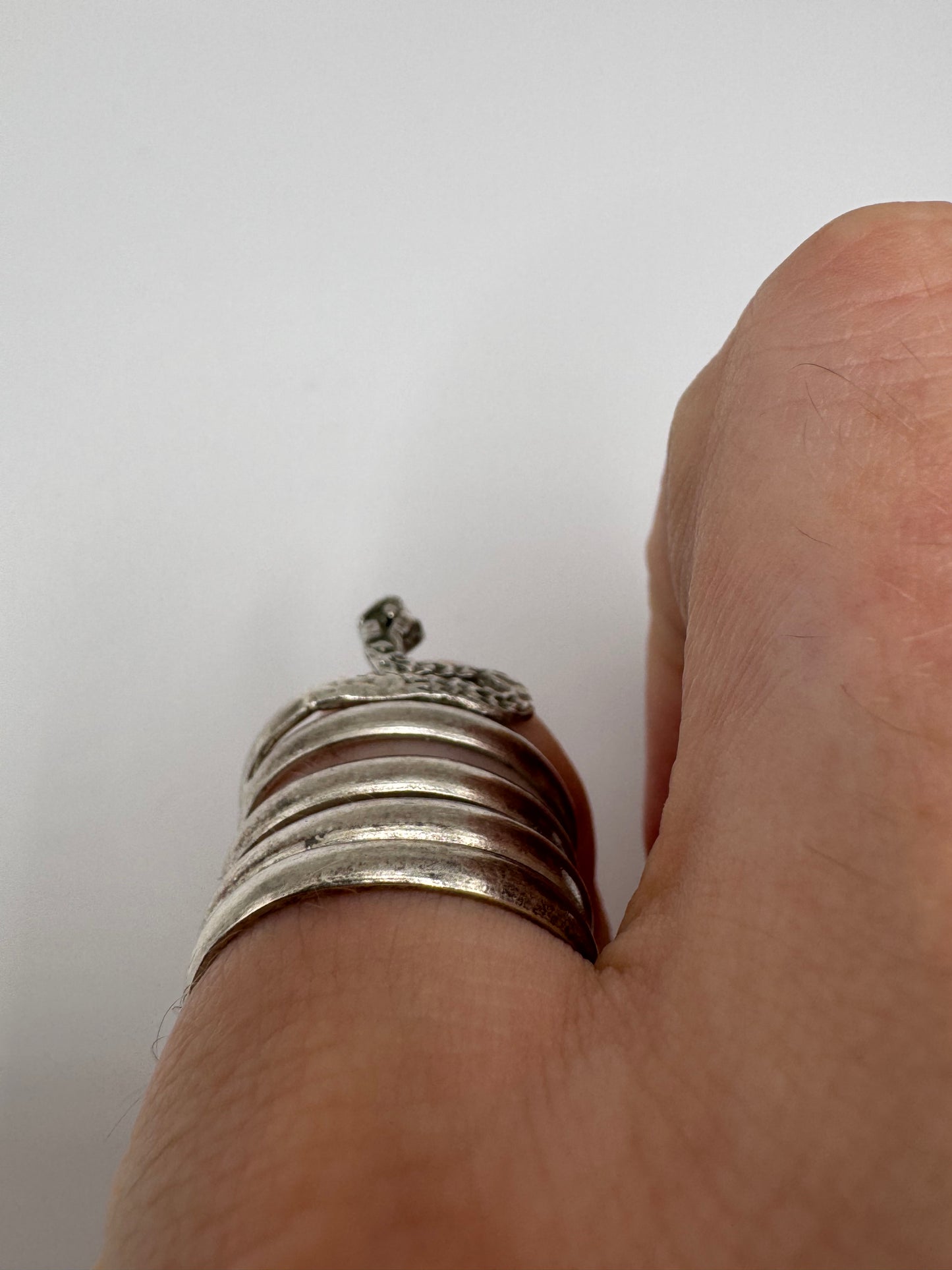 Silver snake ring (6.75-N)