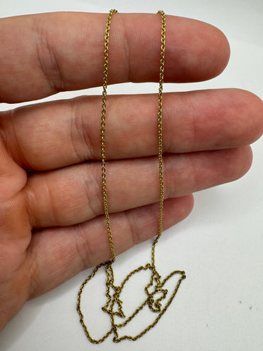 9ct gold chain 78 18”