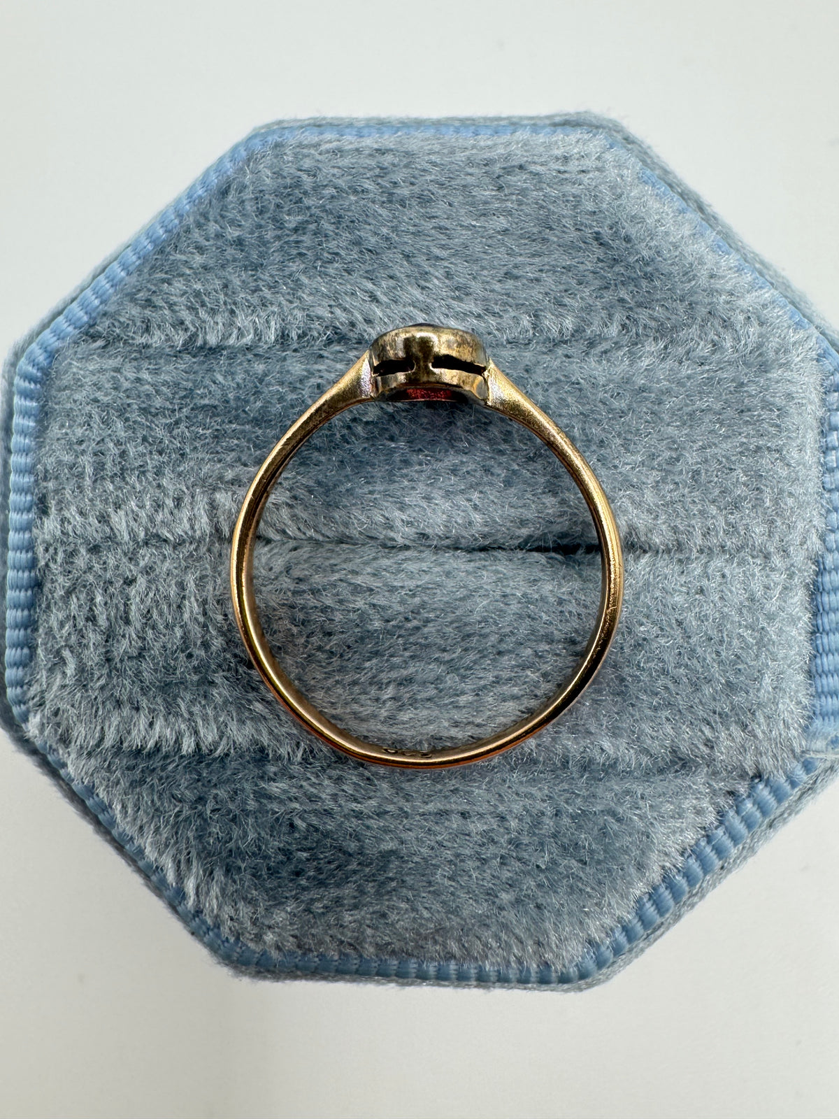 9ct rose gold tourmaline ring