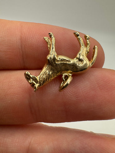 Solid 9ct gold horse charm