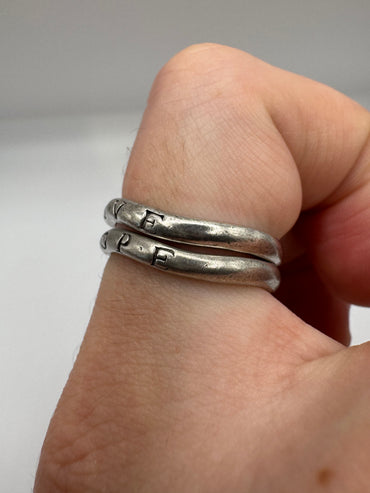 Silver “Love” and “Hope” ring (9.5-T)