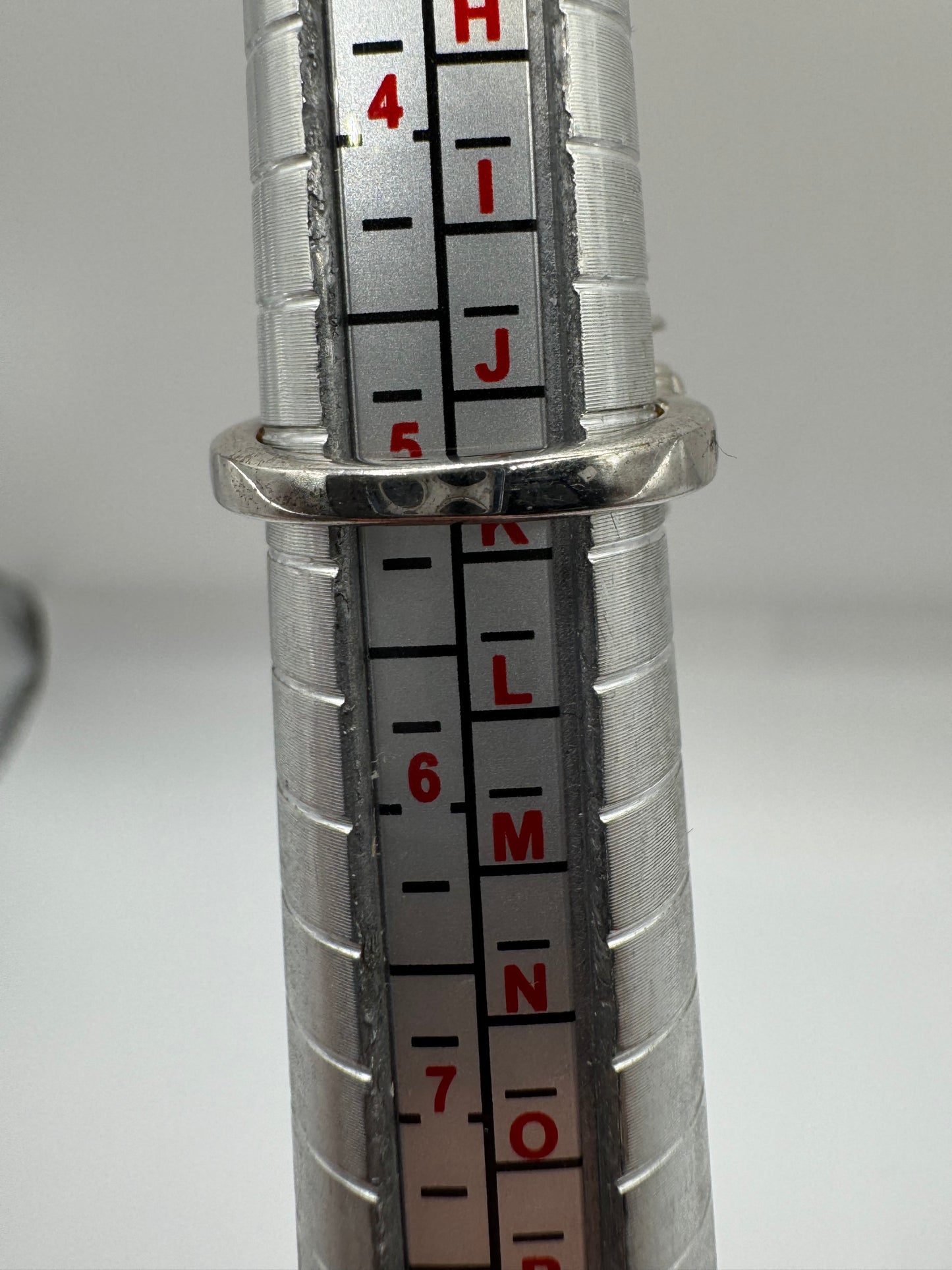 Silver topaz cluster ring (5-J1/2)