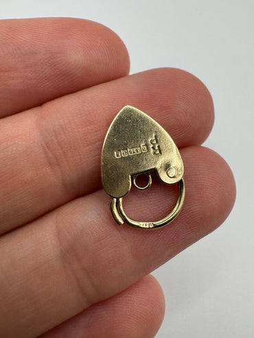 9ct gold padlock 45