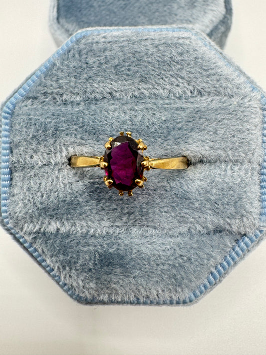 9ct gold tourmaline ring