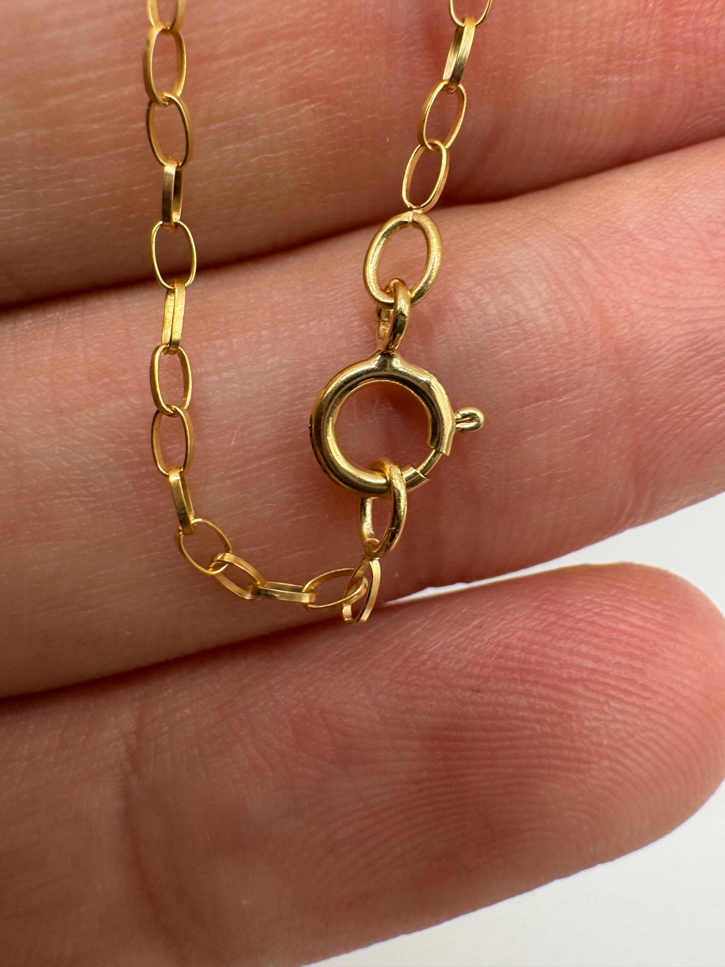 9ct gold belcher chain 56 20”