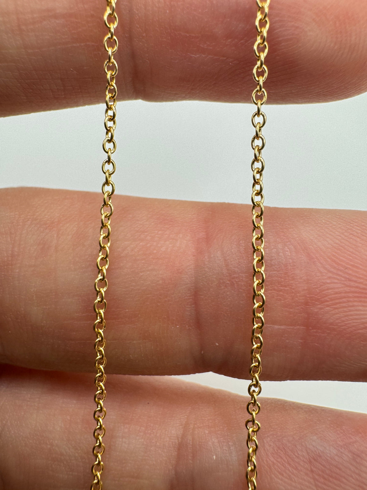 9ct gold trace chain 39 20”