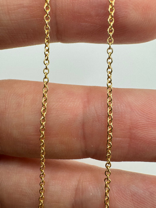 9ct gold trace chain 39 20”