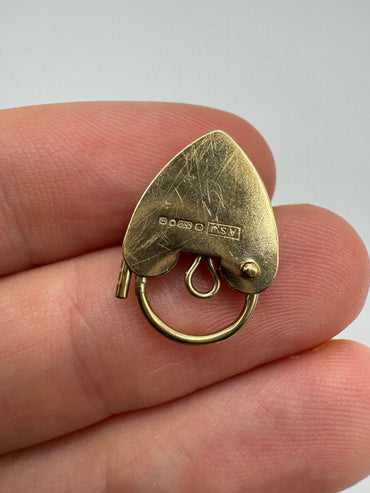 9ct gold padlock 48