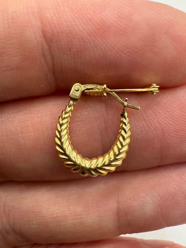 9ct gold Creole earrings