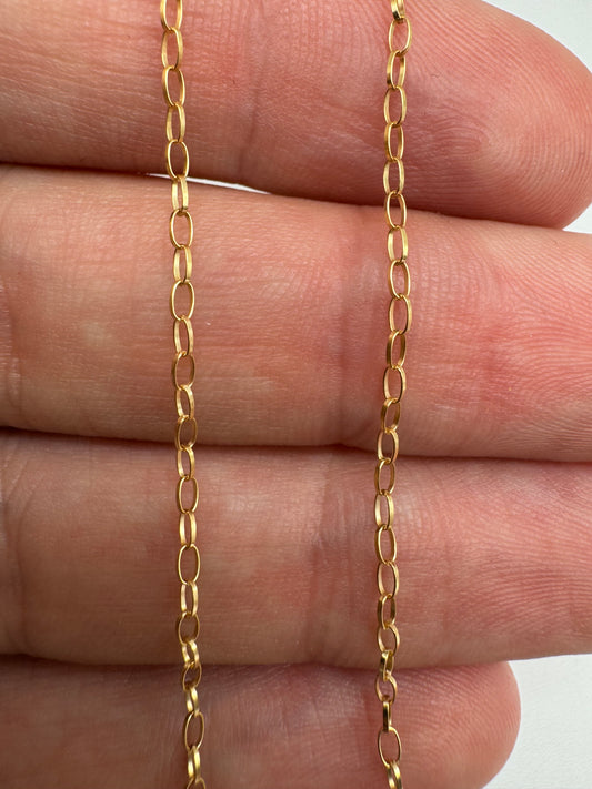 9ct gold belcher chain 56 20”