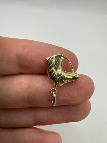 9ct gold horse pendant