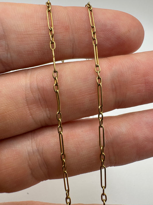 Antique 9ct gold chain 39 (17”)