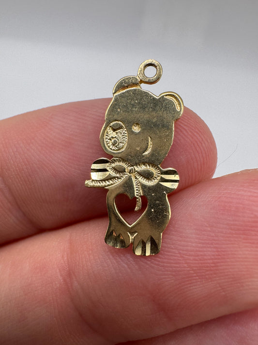 9ct gold bear charm