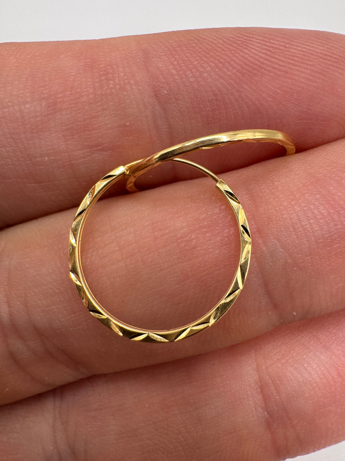 9ct gold Creole earrings