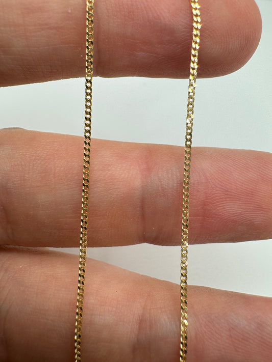 9ct gold curb chain 41 20”