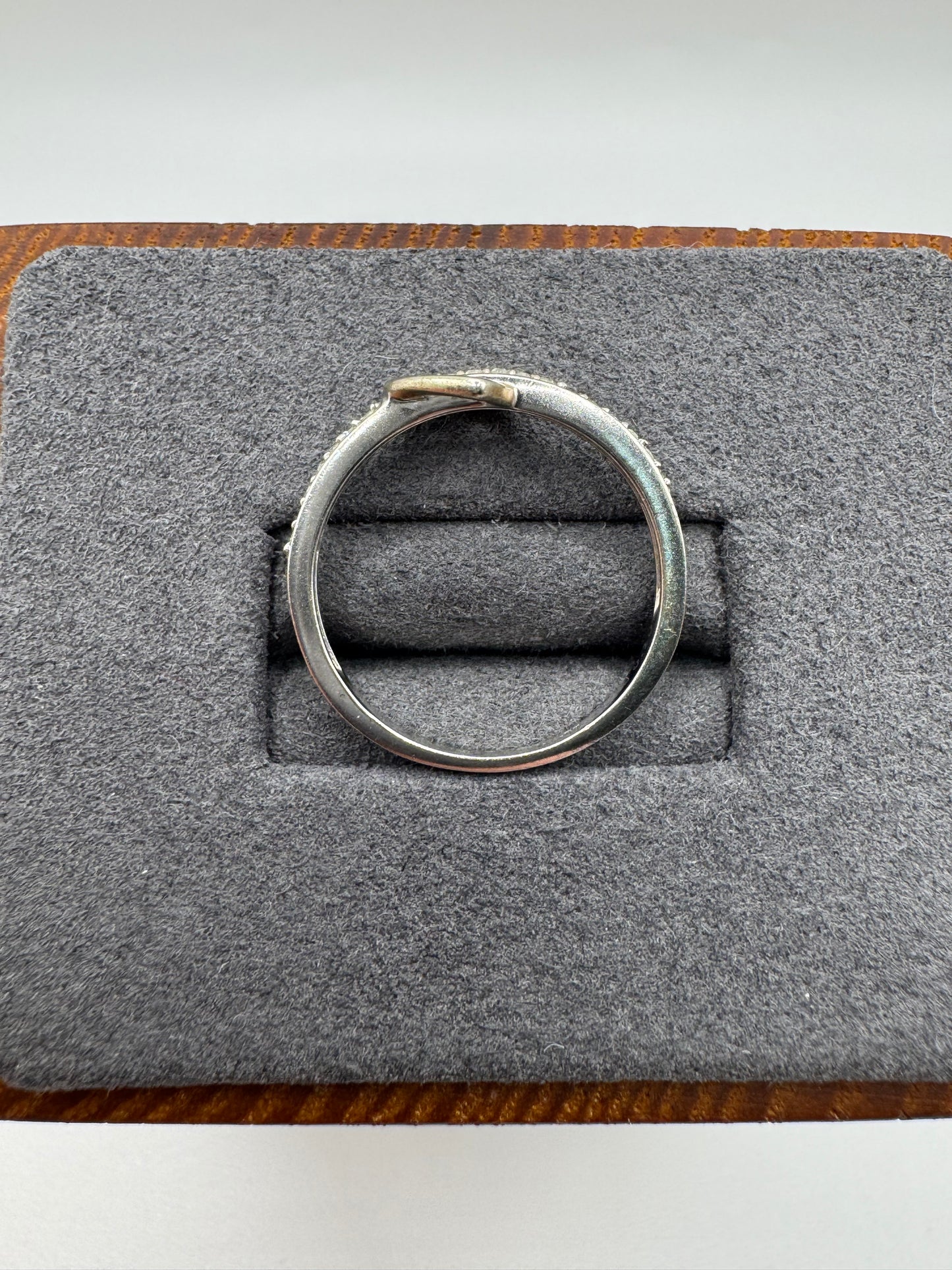 9ct two tone gold diamond heart ring