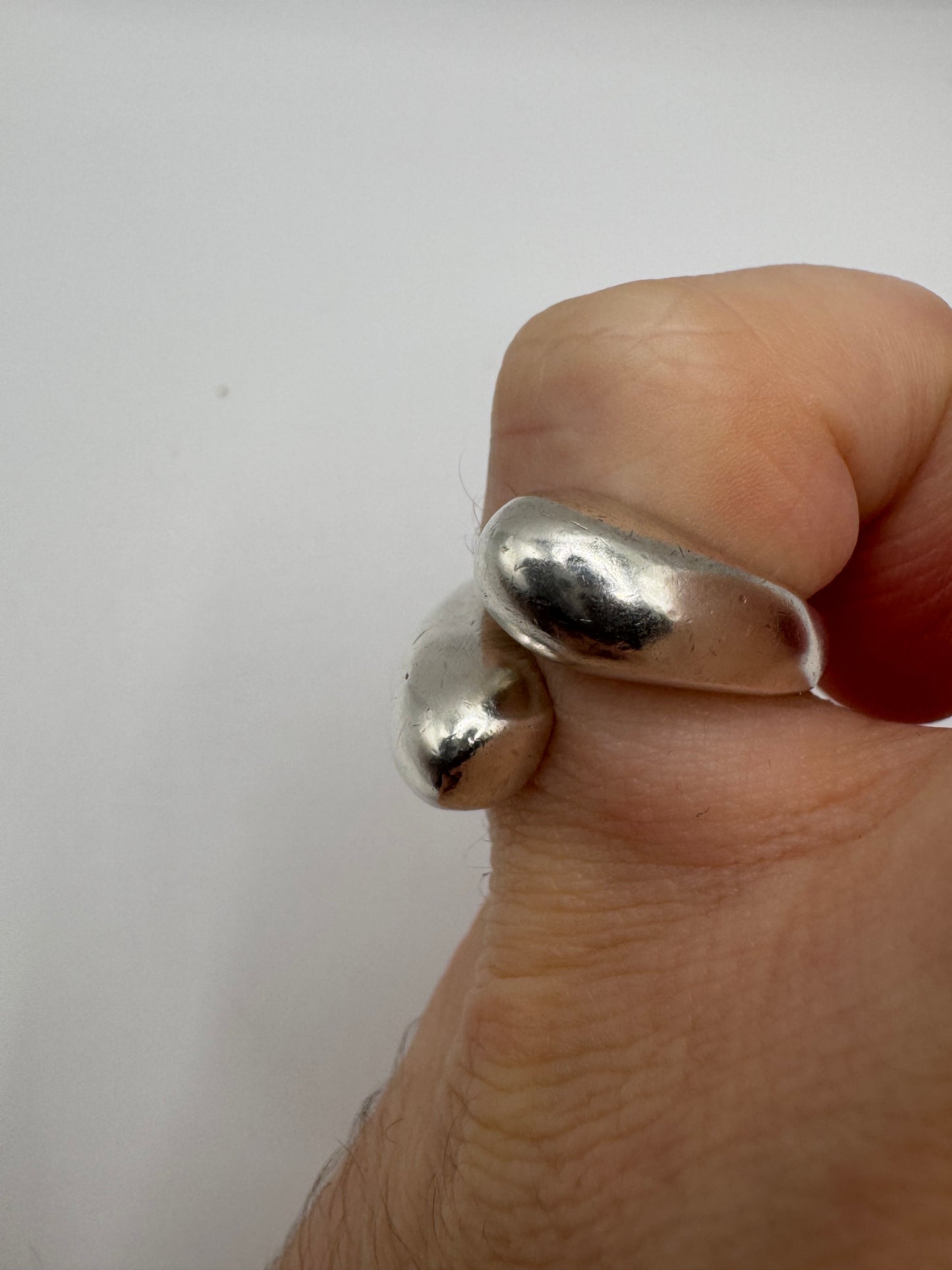 Silver torque ring