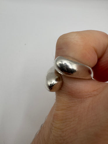 Silver torque ring