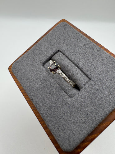 9ct gold tourmaline and diamond ring