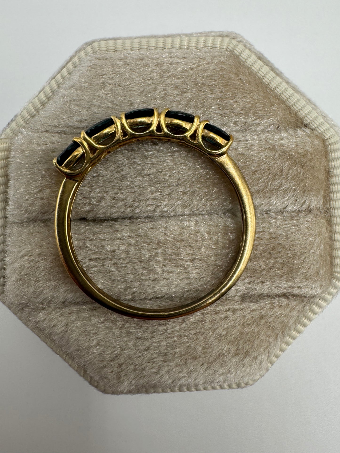 9ct gold tourmaline ring