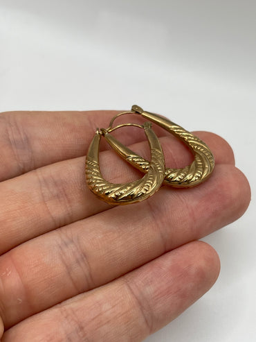 9ct gold creoles