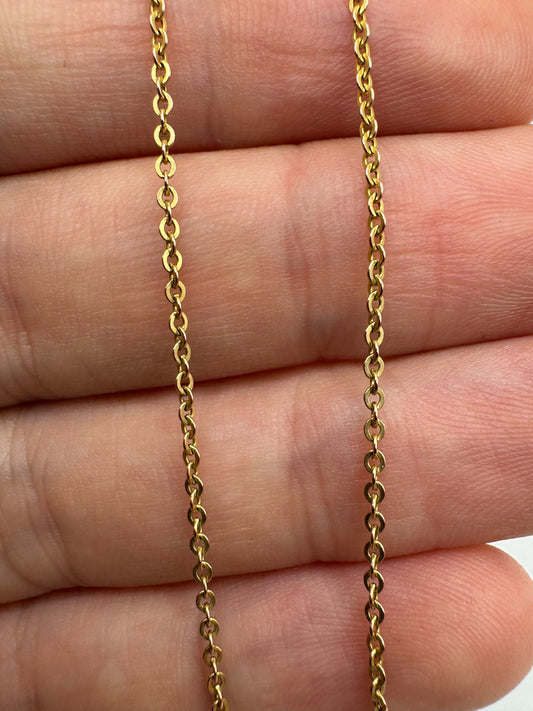9ct gold chain 7 (16”)