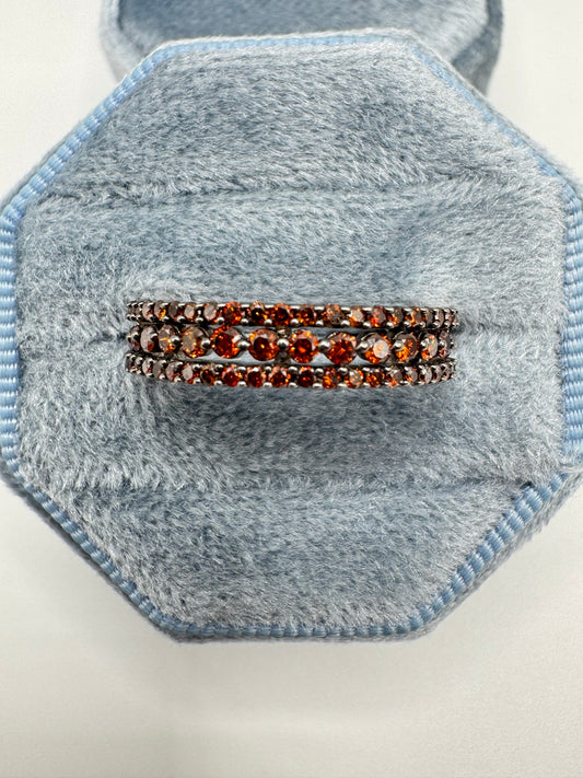 9ct white gold diamond cluster ring