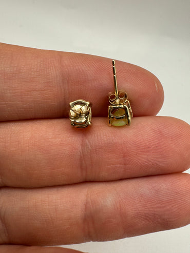 9ct gold opal earrings