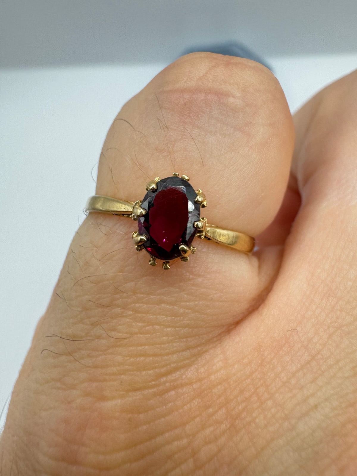 9ct gold tourmaline ring