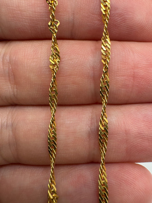 9ct gold chain 25