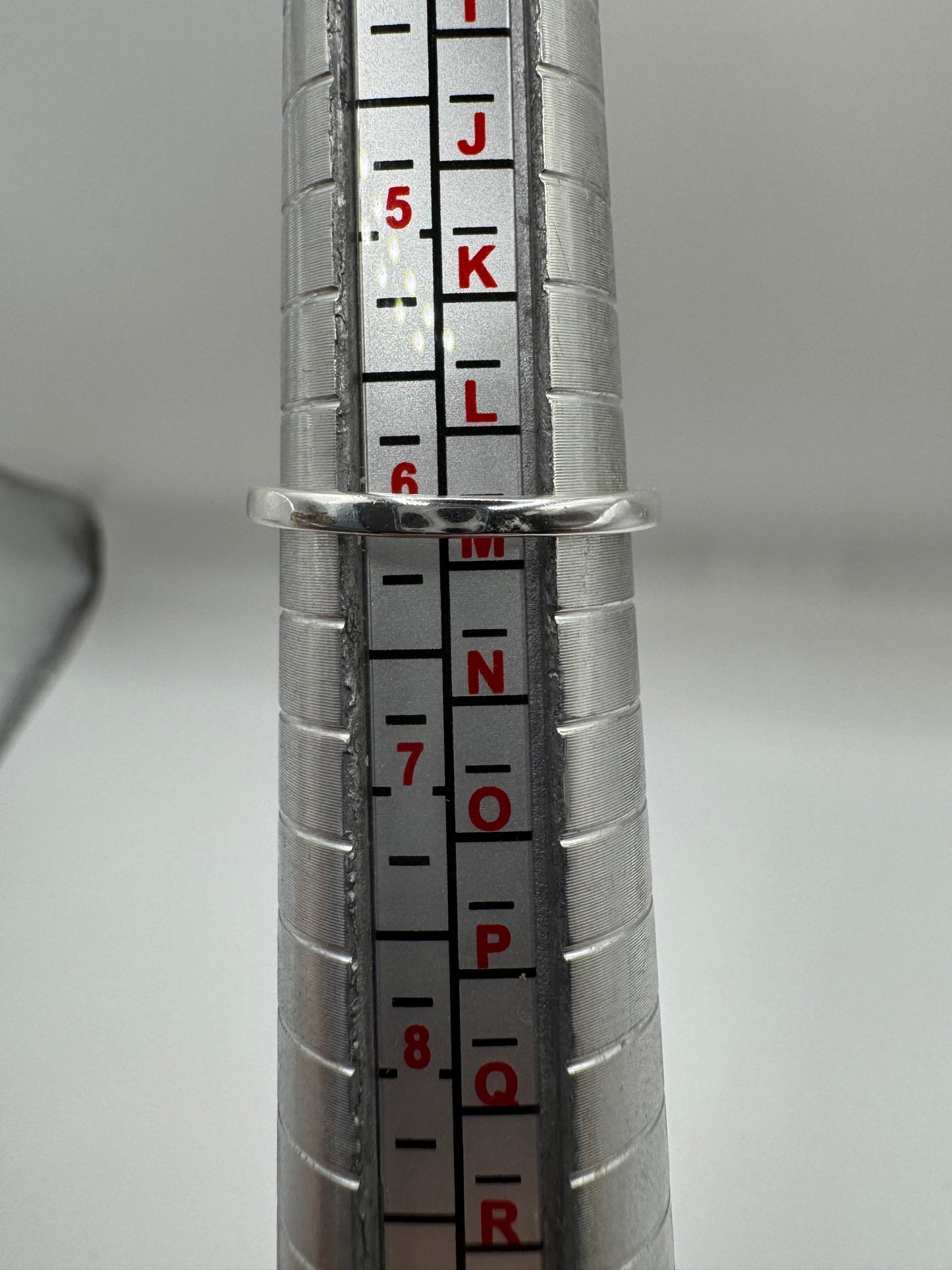 Silver rose quartz ring (6-L1/2)