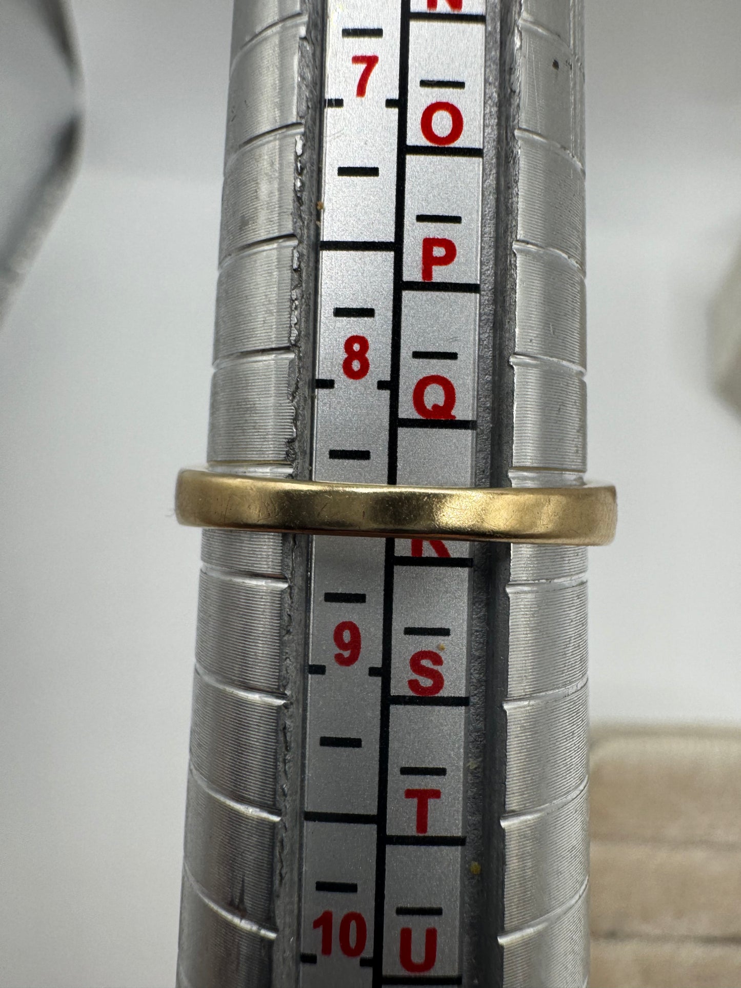 9ct gold ruby and diamond half eternity ring