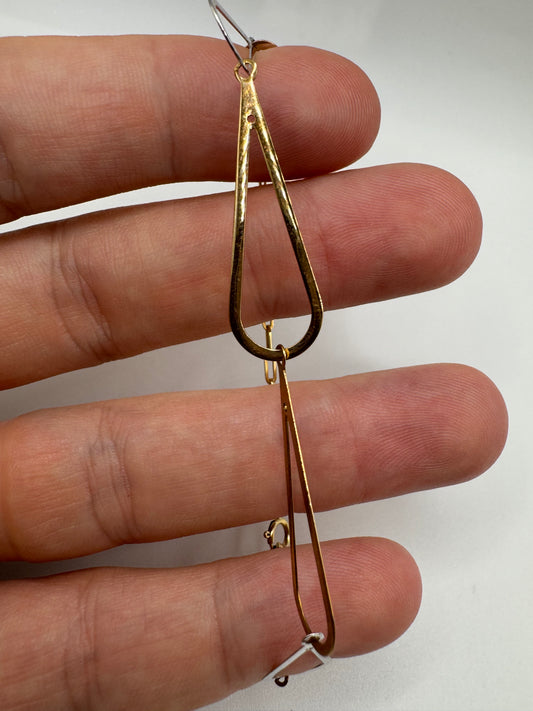 9ct tri-gold bracelet 6